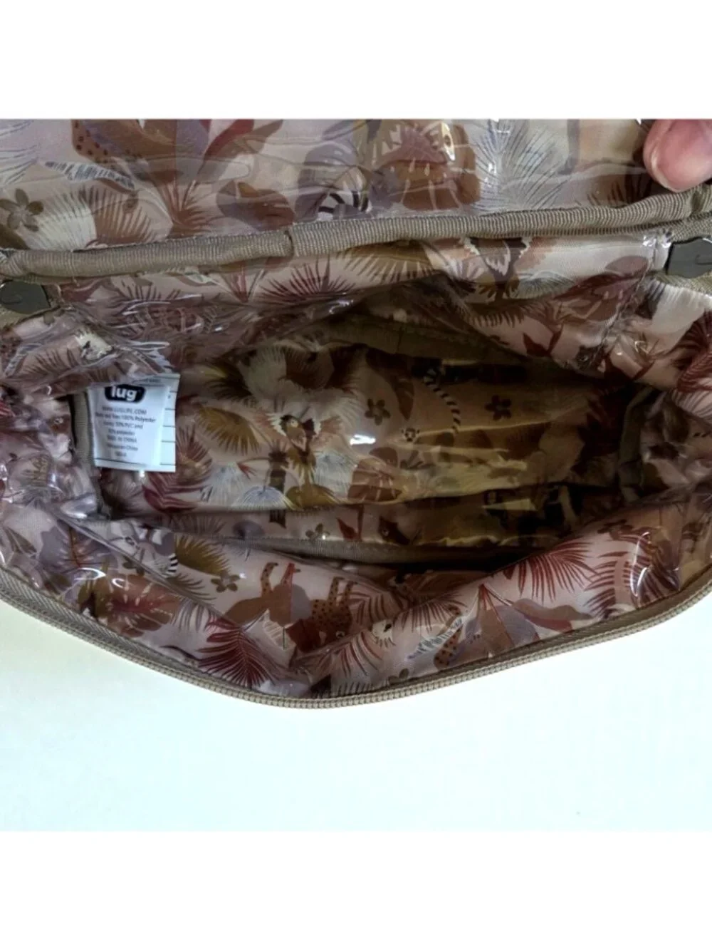 Lug Dolly Short Cosmetics Makeup Toiletry Travel Case Taupe